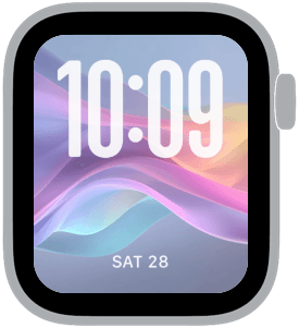 colorwave Apple Watch face preview 4 featuring floral, pride, and summer.