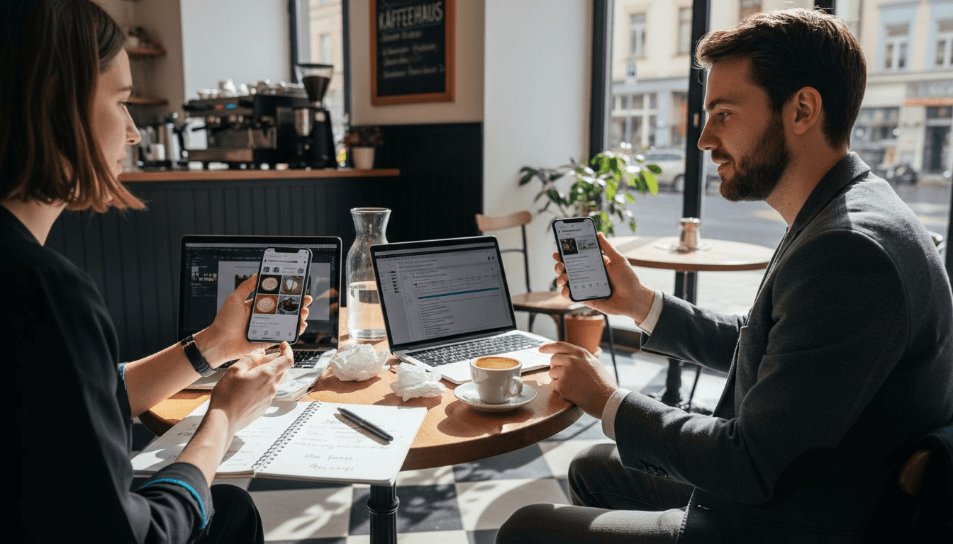 Unser Kreativteam nimmt aktuelle Beiträge aus den sozialen Medien genau unter die Lupe und sammelt gemeinsam neue Ideen.