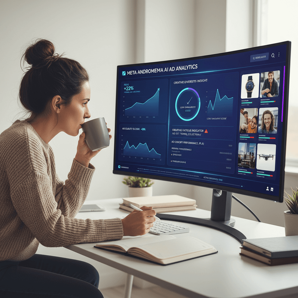 Meta Andromeda performance optimization dashboard for Facebook ads.