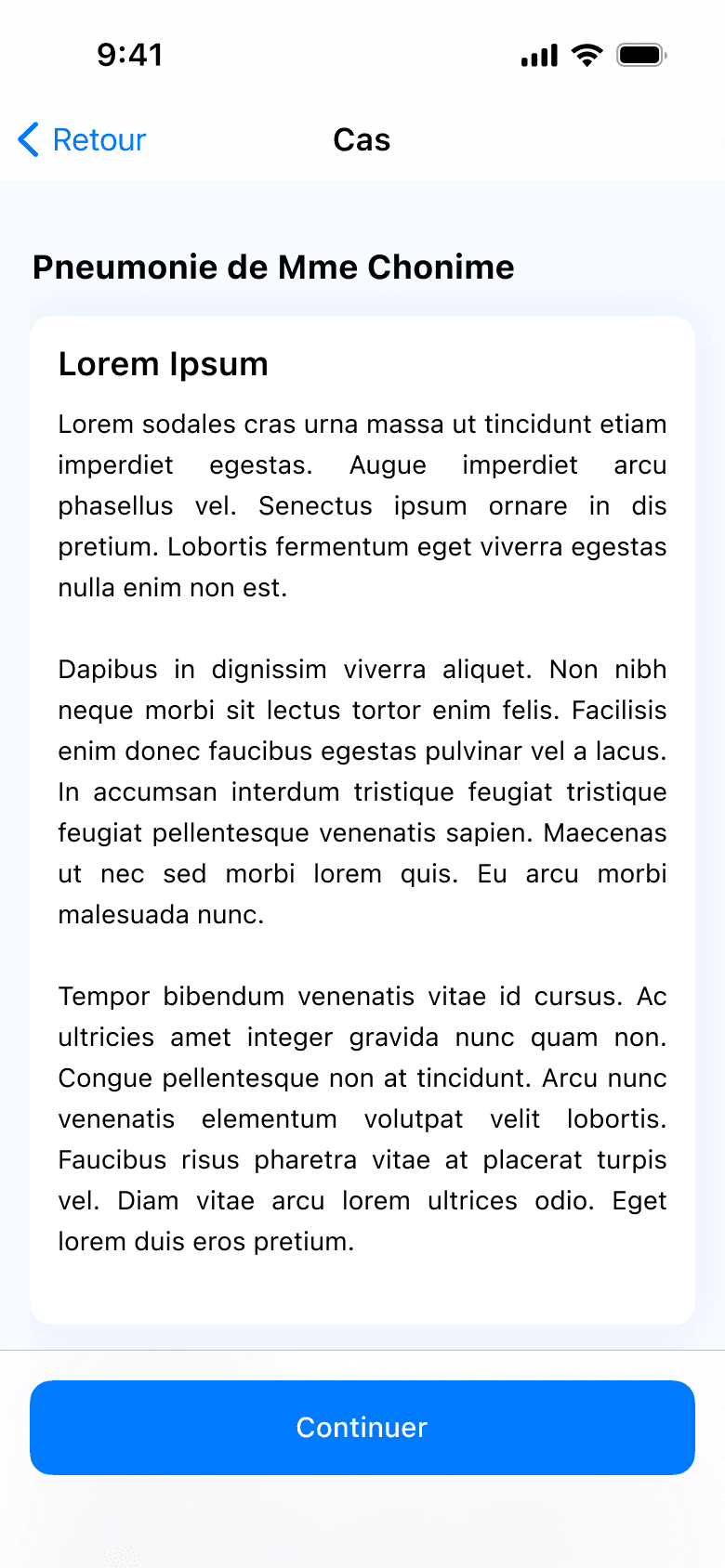 ECOS Alpha aperçu du cas