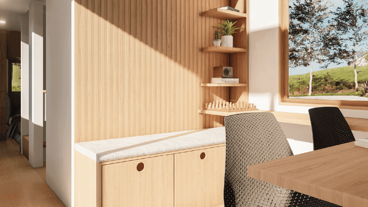 Aalto 9m/30ft tiny house living area