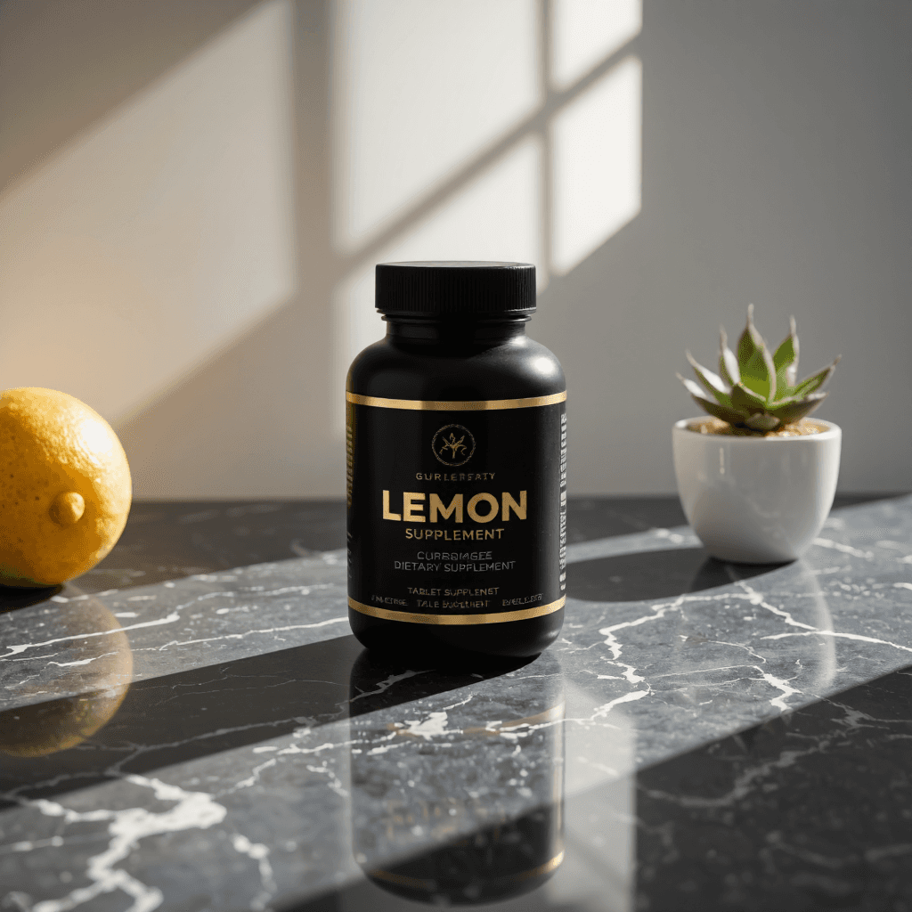 product photography of a bottle of dietary supplement tablets