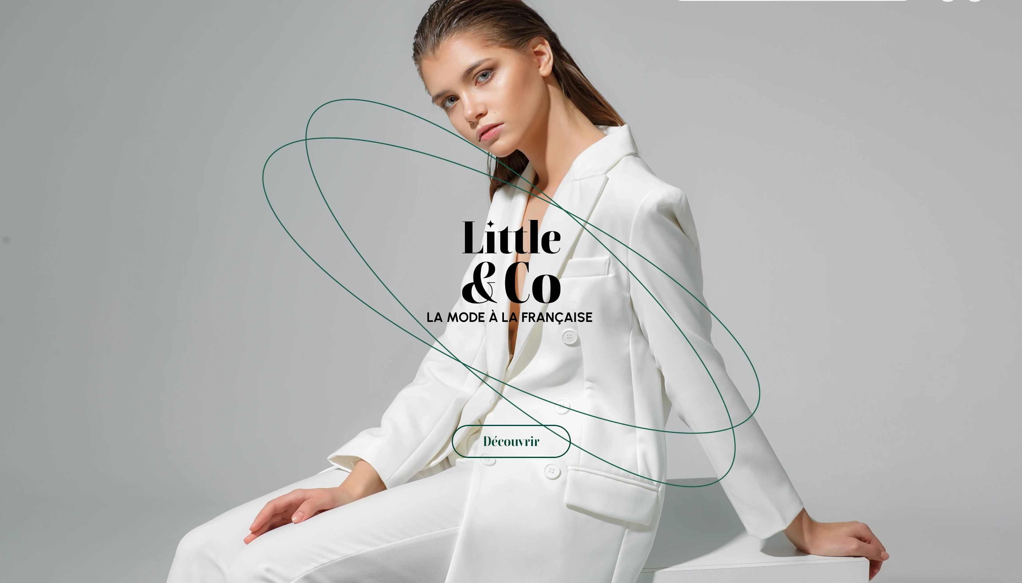 a screenshot of the hero section of Little and Co