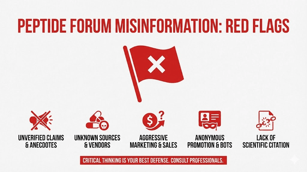 Peptide forum red flags