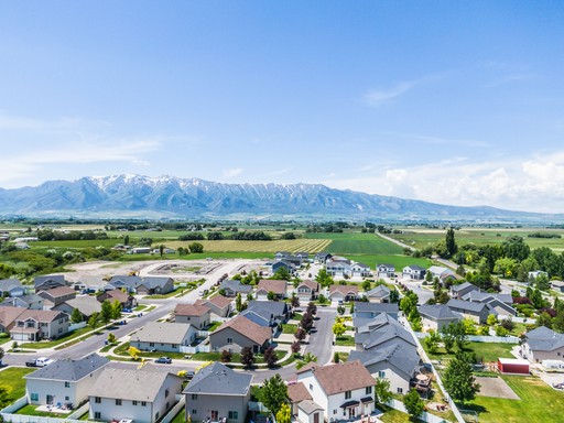 Drone view of cache valely