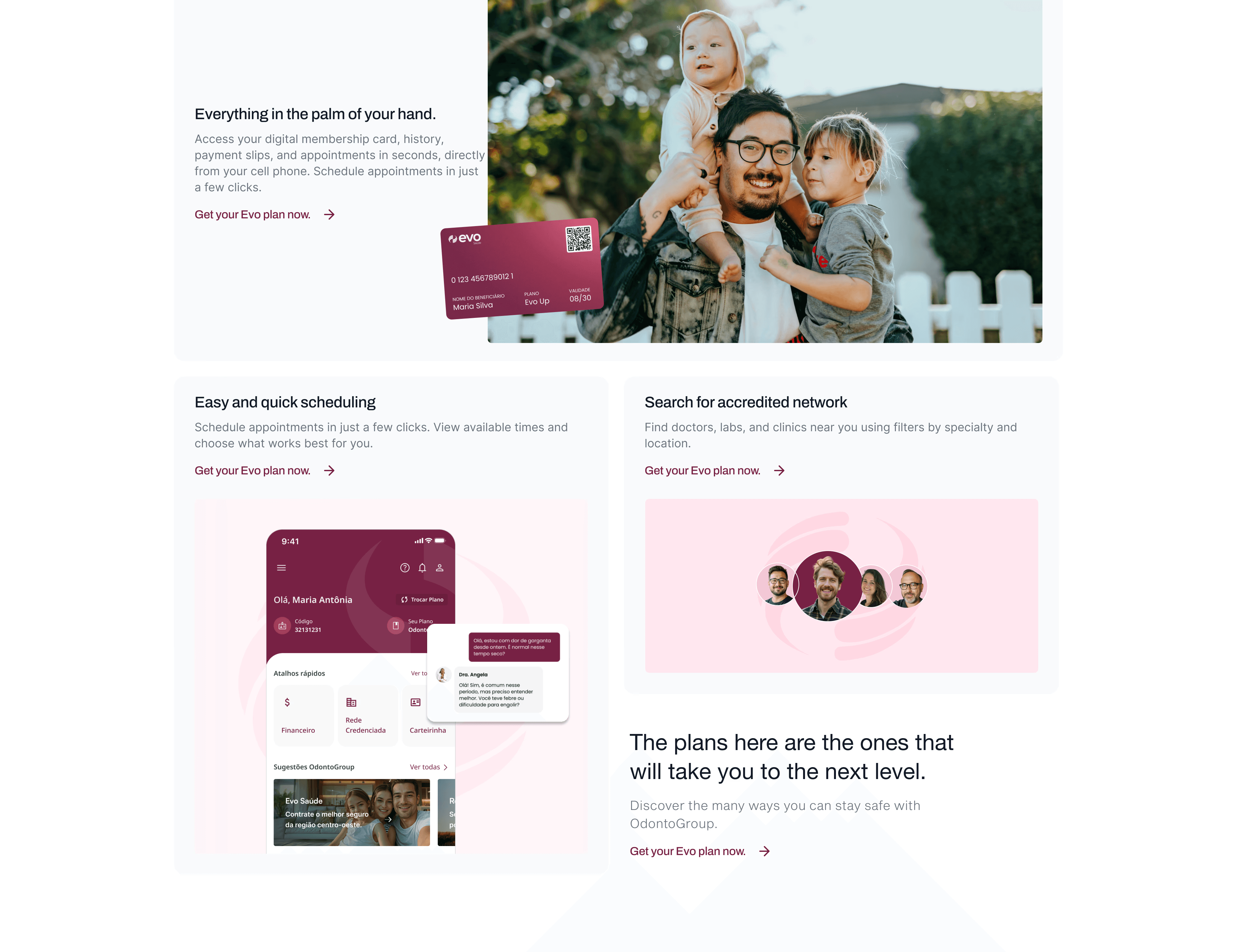 Tablet showing Bloomy UI