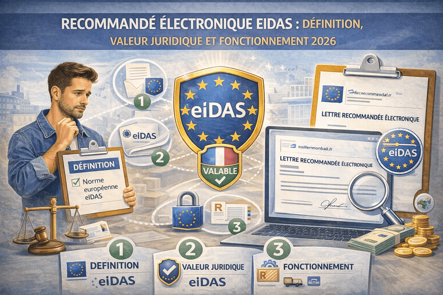 Recommandé électronique eIDAS : définition, valeur juridique et fonctionnement 2026