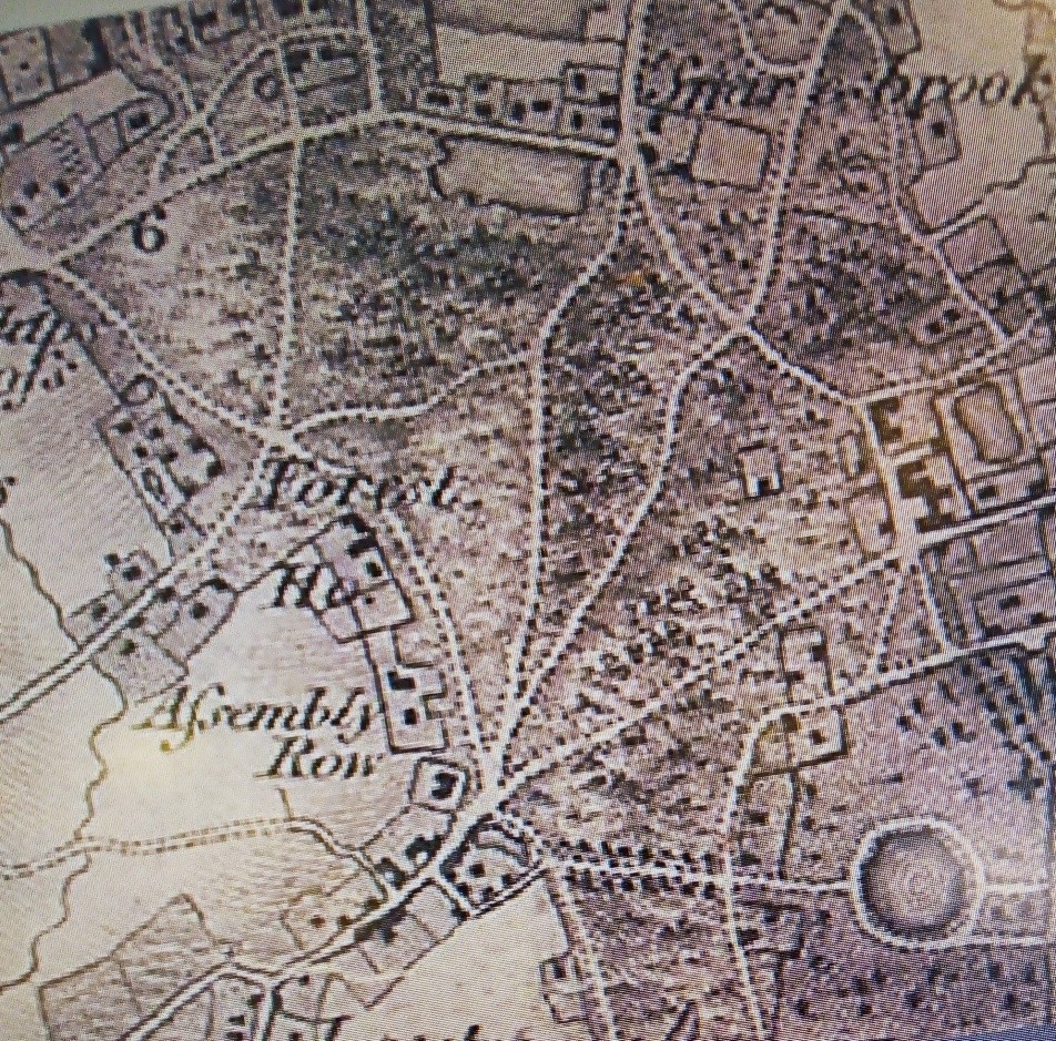 Map of Wanstead around 1800 showing woodland and early roads