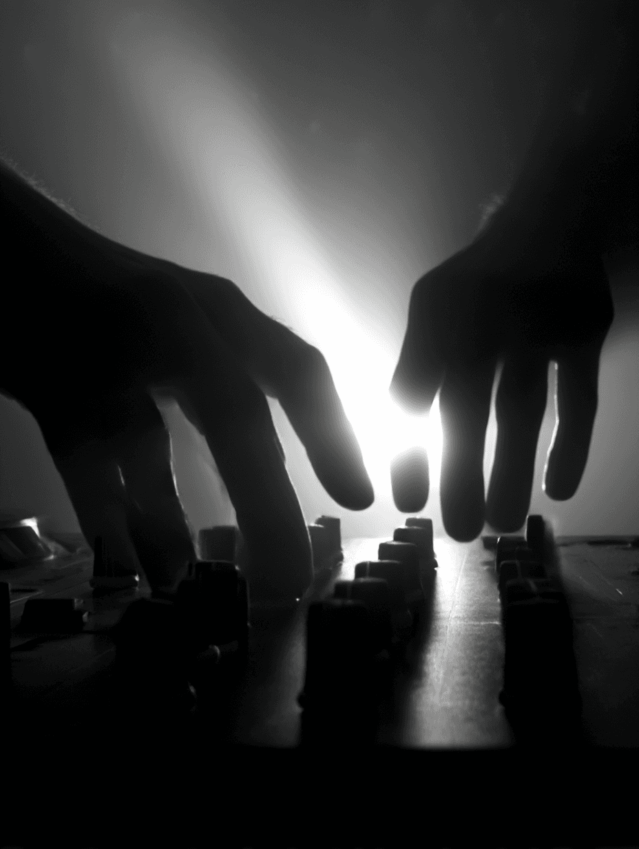 DJ playing on a deck