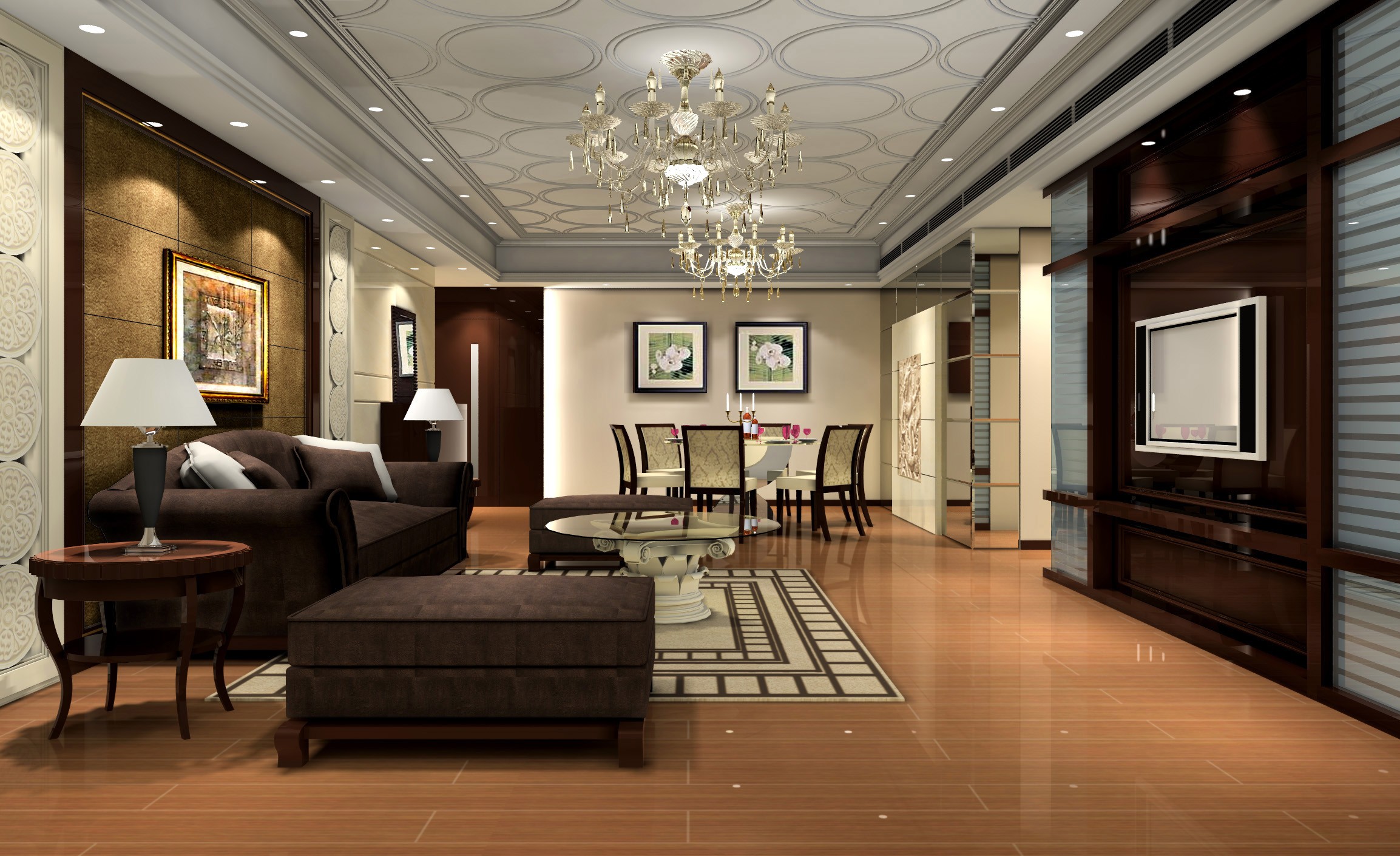Modern entry foyer at Mount Pavilia 20 highlighting high-gloss paneled walls, sleek elevator access, and a distinctive monochrome geometric floor pattern.