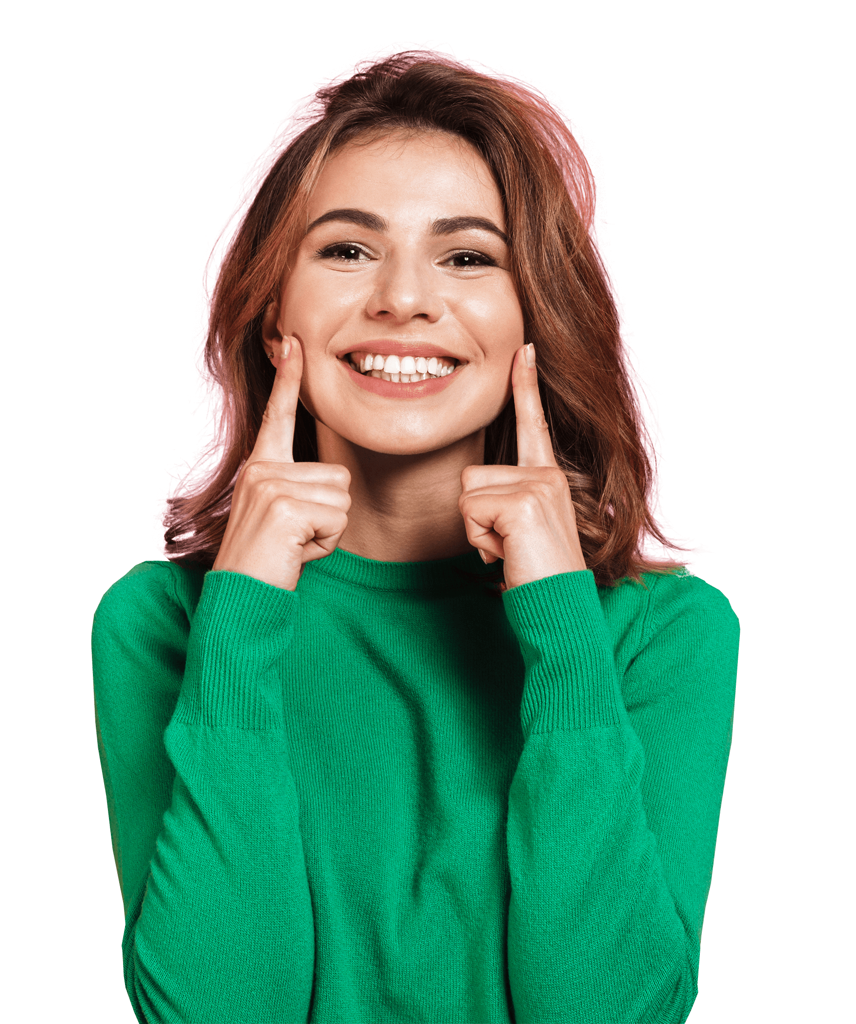Girl with a bright white smile