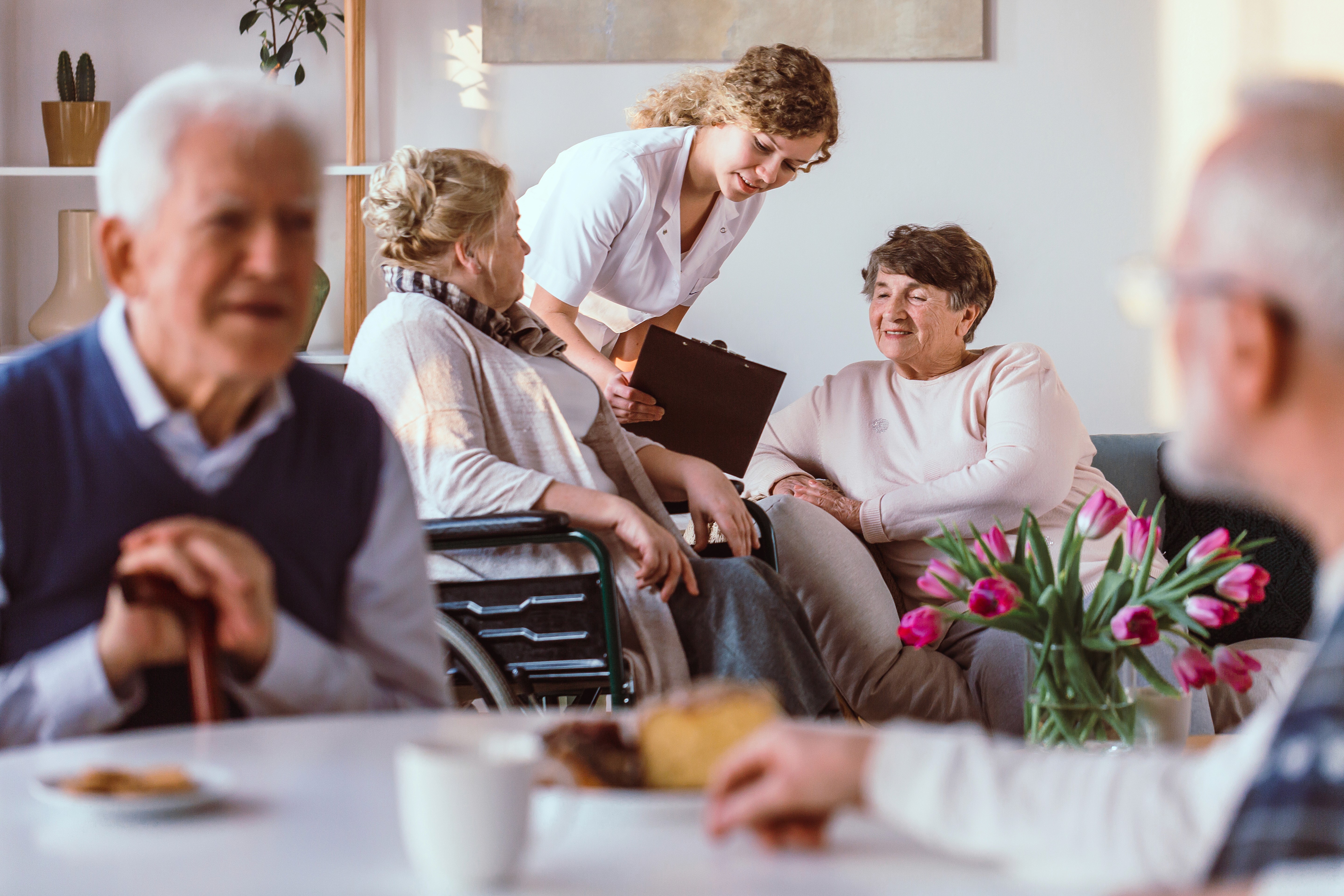 Freundeskreis im Pflegeheim