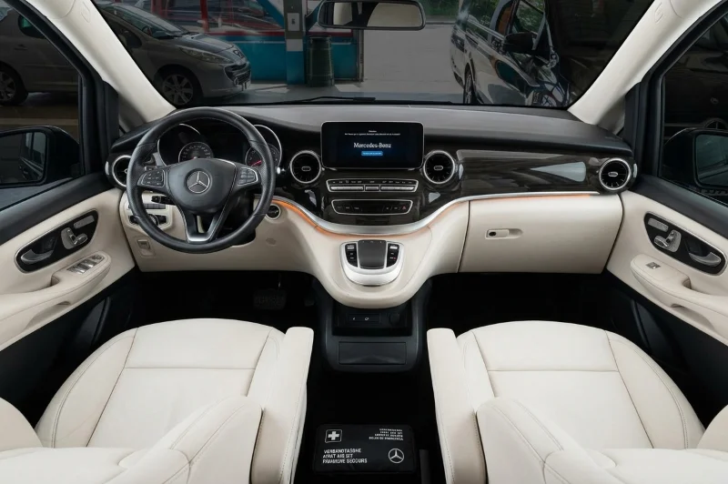 Mercedes EQV class front interior
