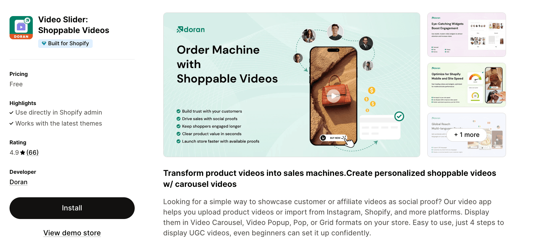 Video Slider: Shoppable Videos