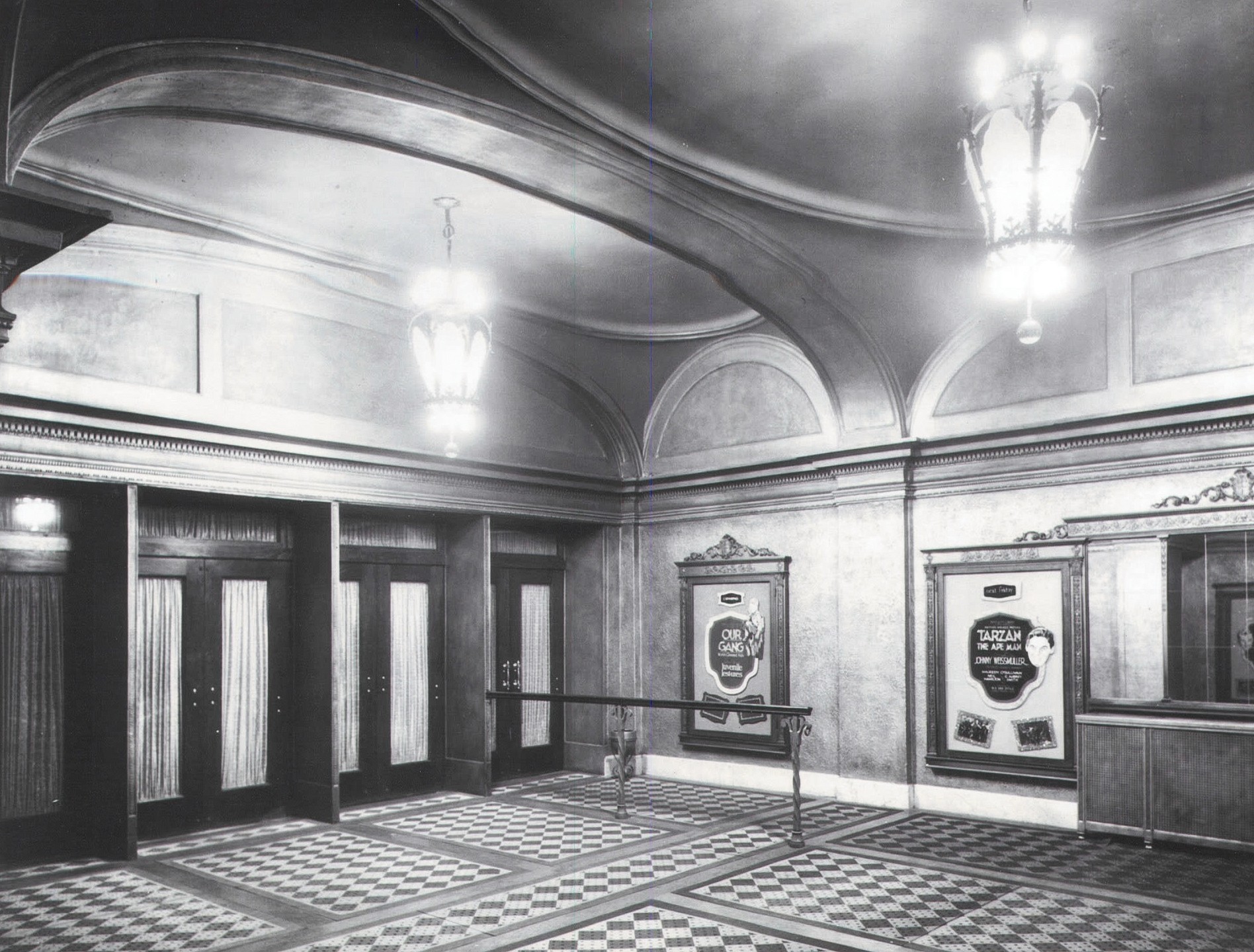 historic photo of valentine lobby