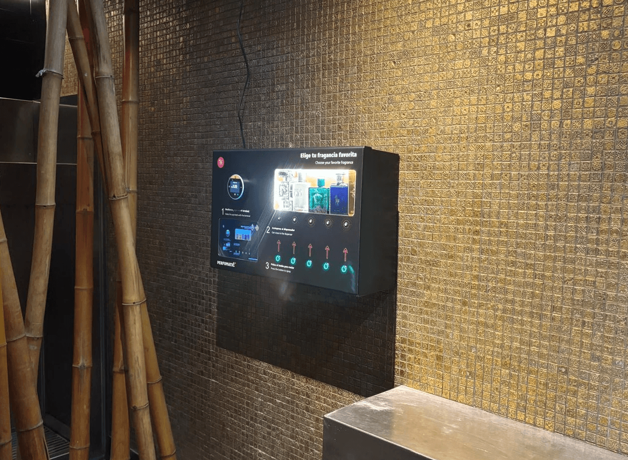 Maquina en el local de uno de nuestros clientes