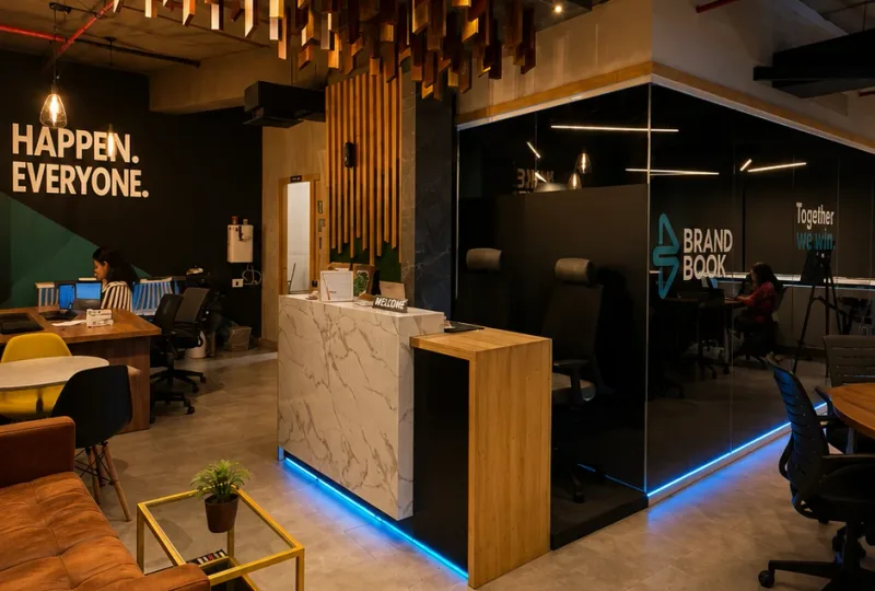 Eduhub office entrance mockup