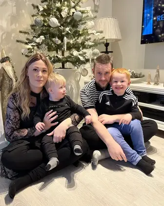 Billede af søster, svoger og nevøer