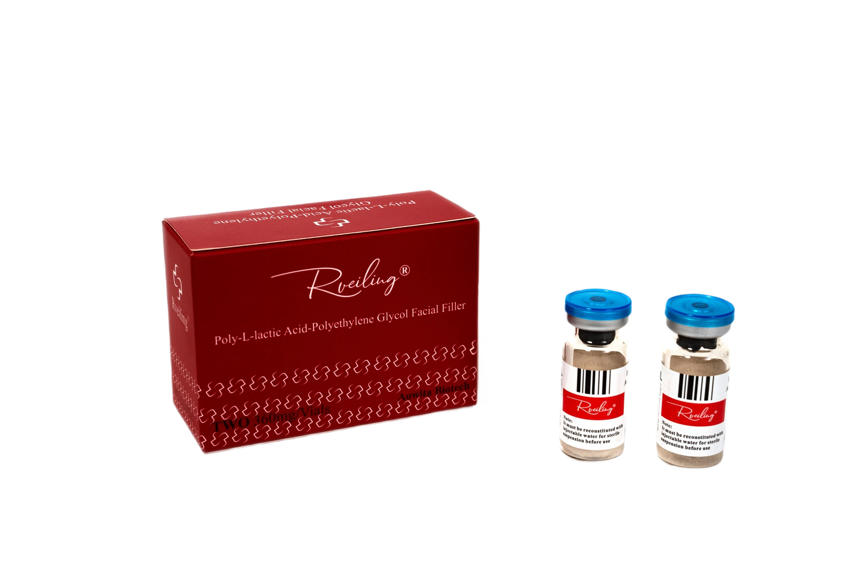 AOWITA facial implant filler vial with PLLA-PEG microspheres powder for B2B supply