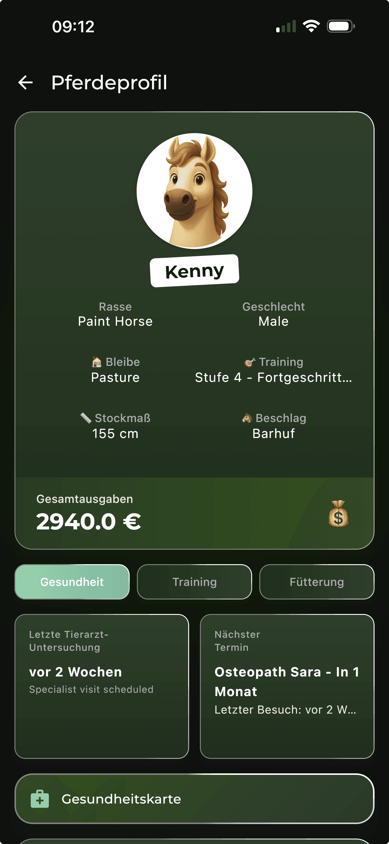 Pferde Profil - ManeMap