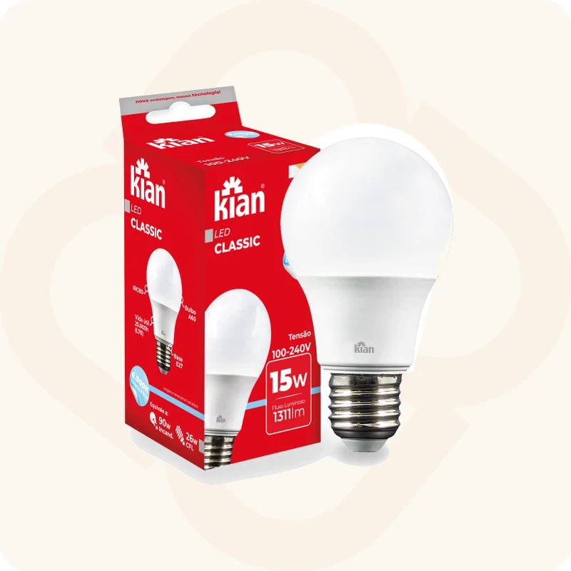Lâmpada LED Kian Classic 15W