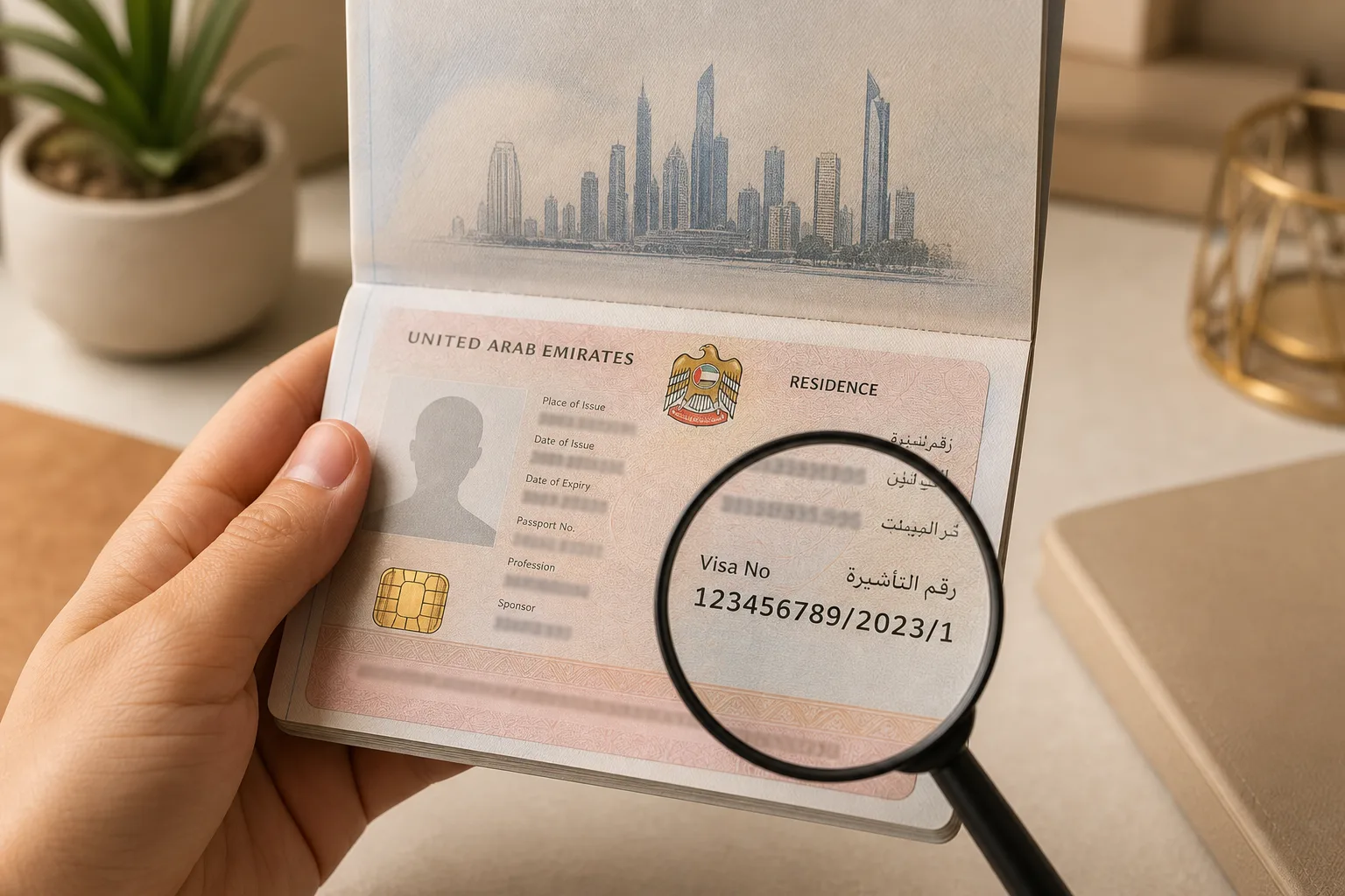 UAE Visa Number - What It Is and Where to Find It - UAE visa and immigration guide
