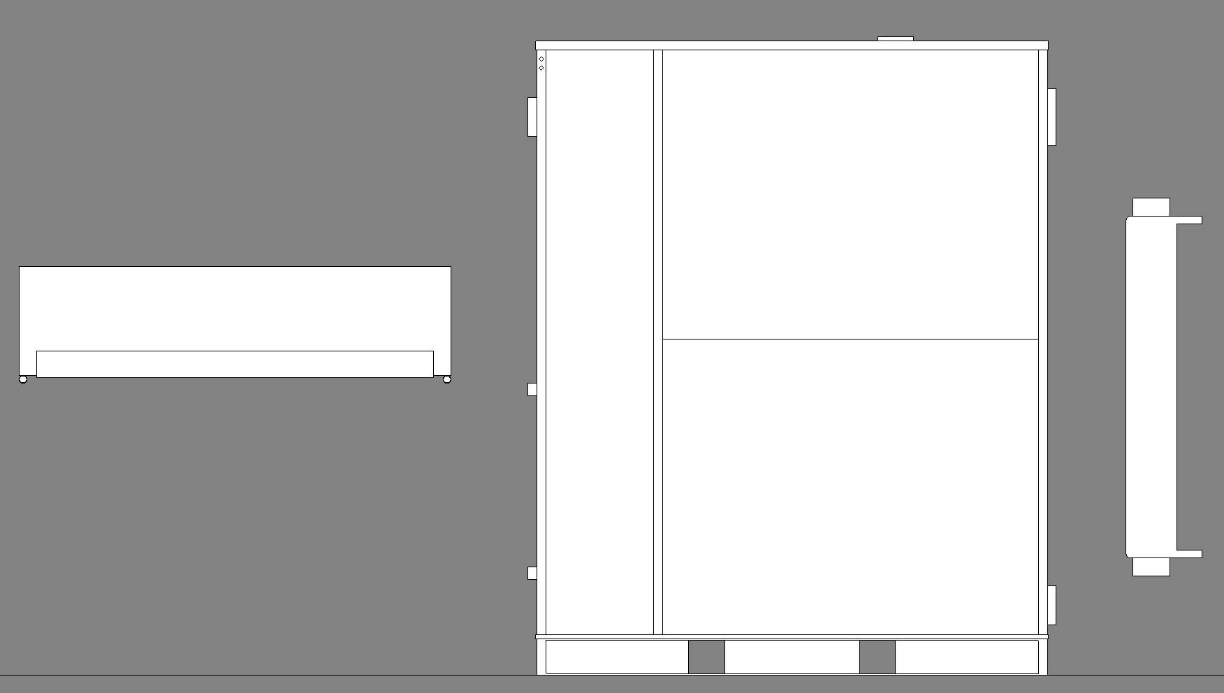 Elevation view in medium level of detail.