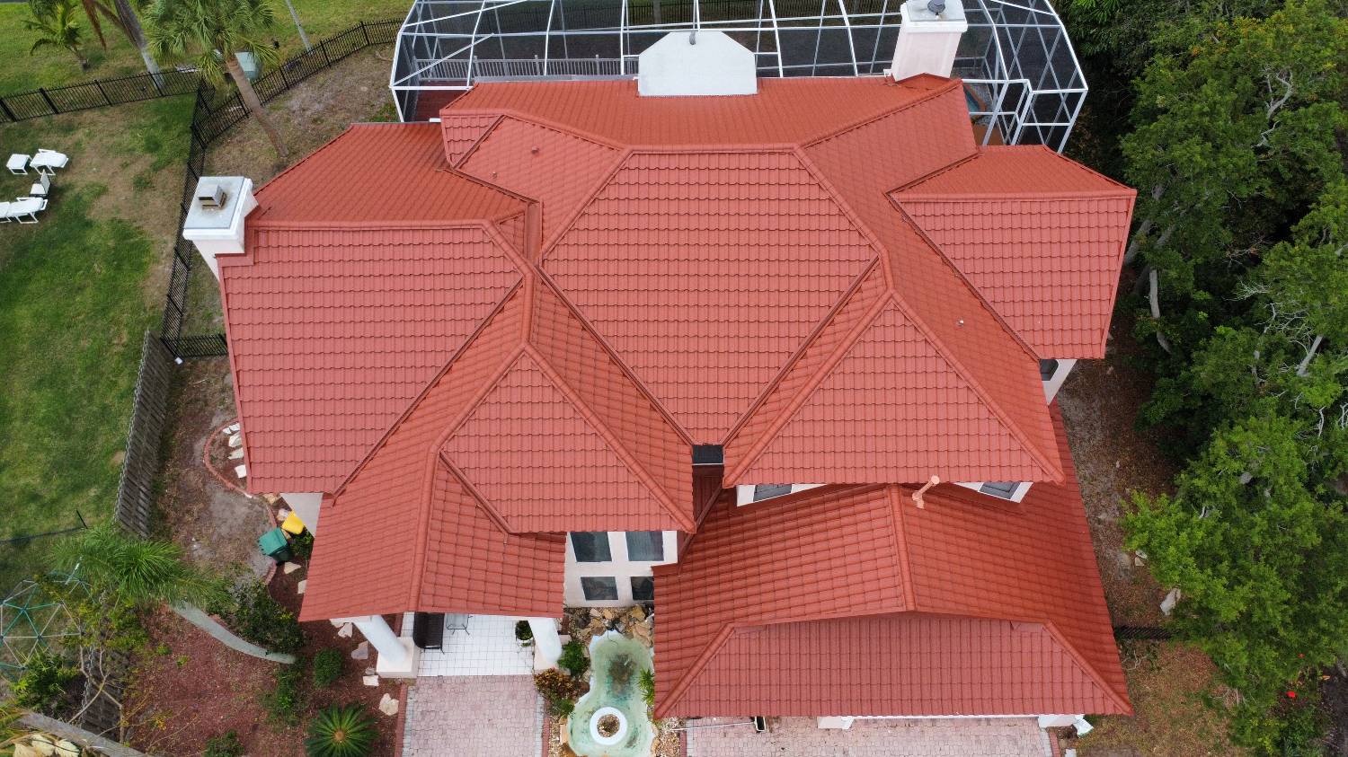 Concrete tile roofing designed for Florida homes and weather conditions