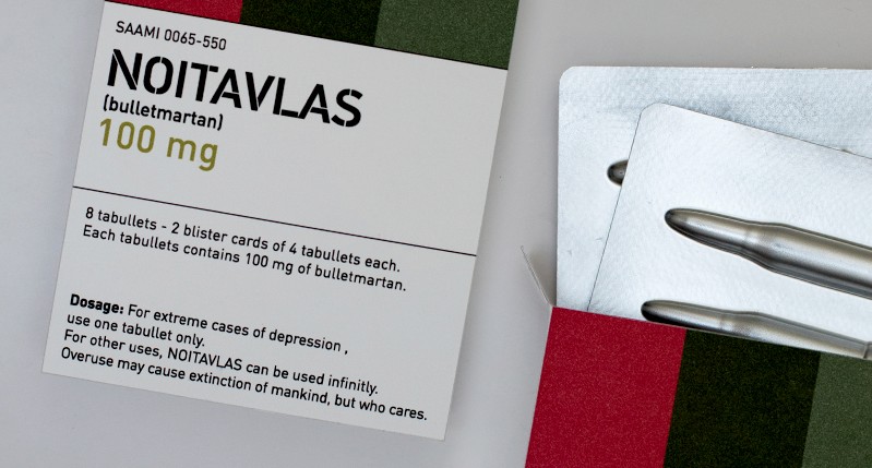 bullet pills packaging