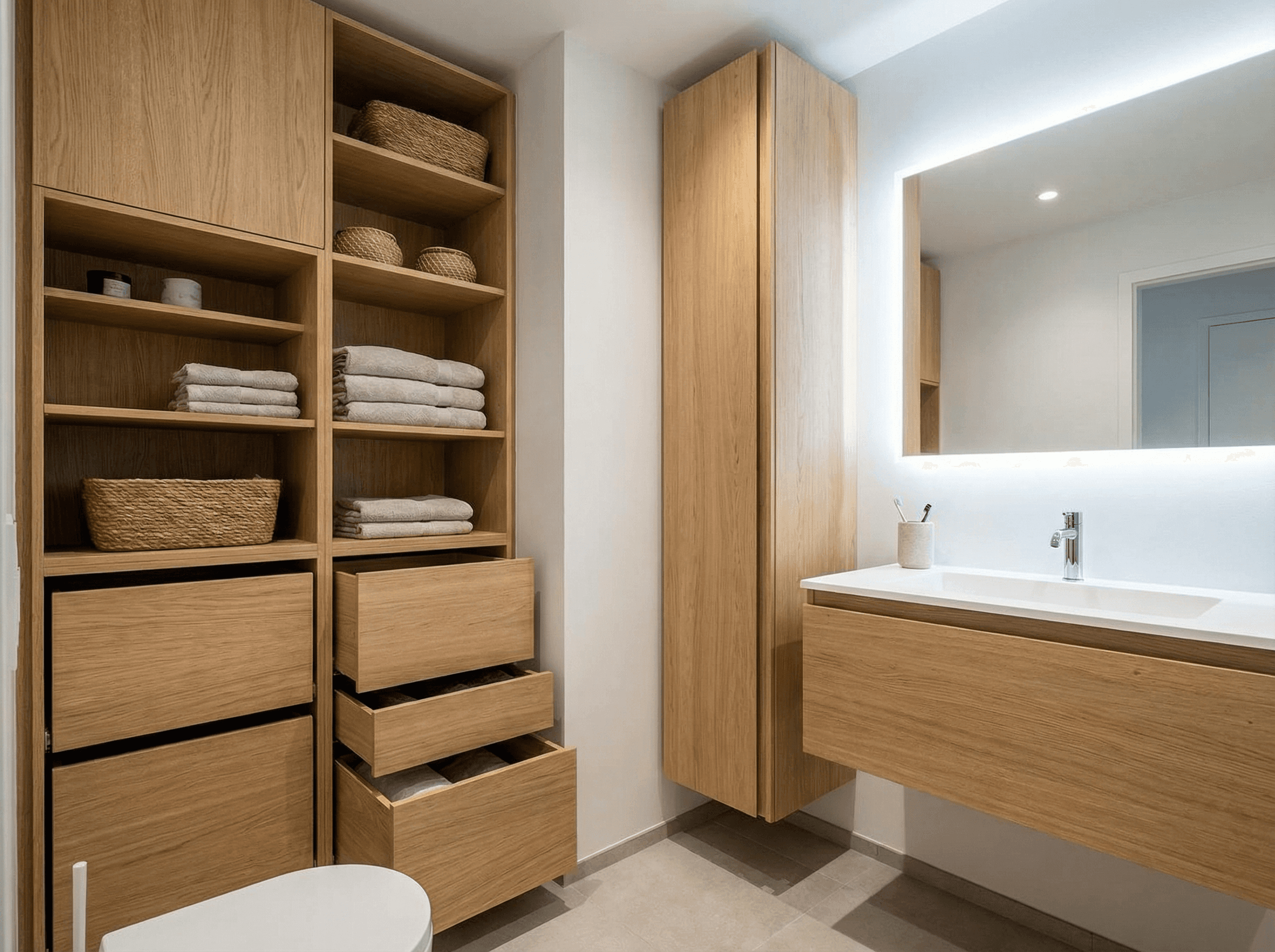 a bathroom with a toilet, sink, and shower