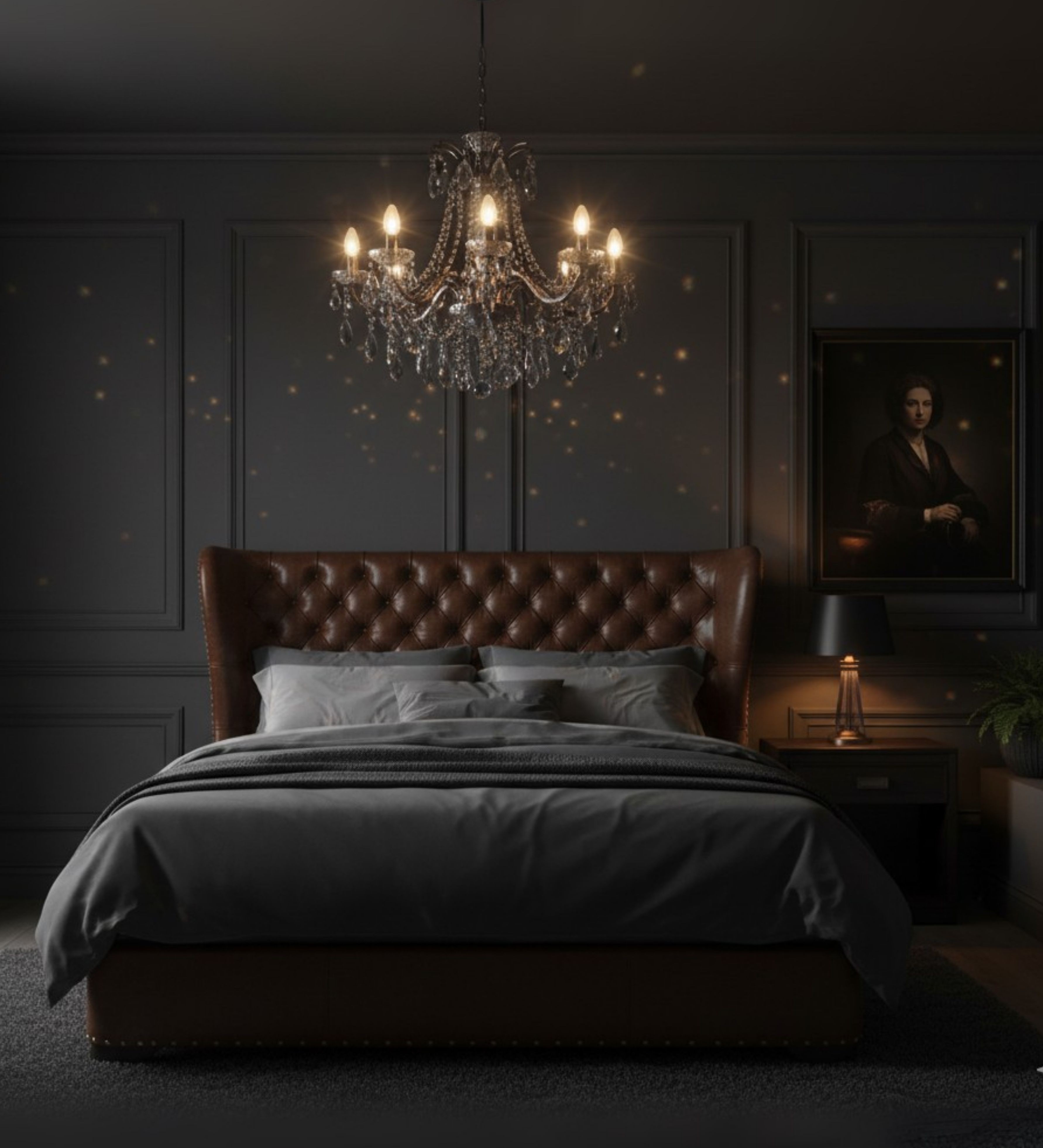 Plum velvet 3-seater with channel tufting and gold-toned legs.