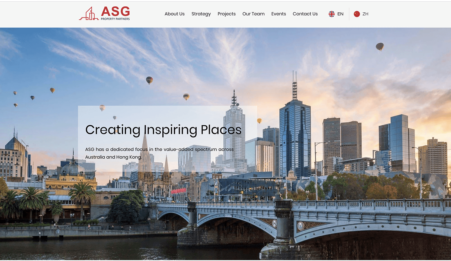 ASG Property Partners website design