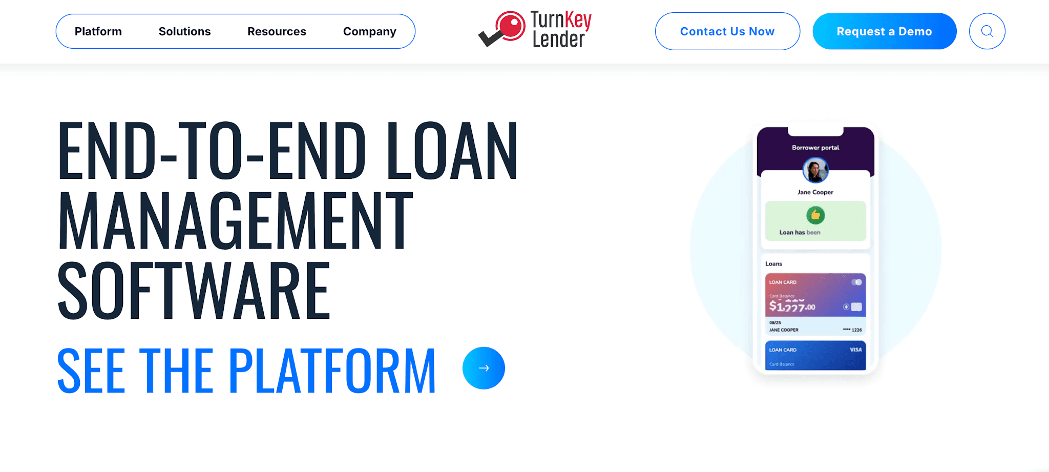 TurnKey Lender website homepage