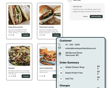 A Monkey app ordering