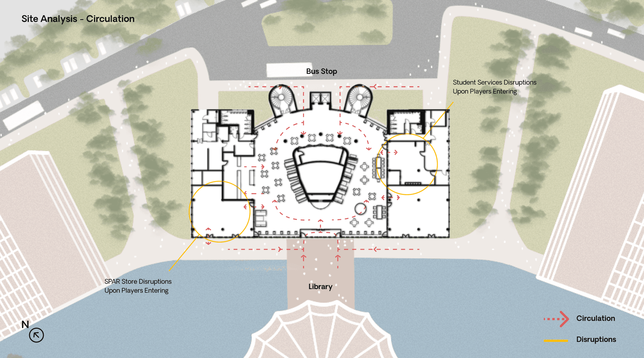 research site analysis of university campus