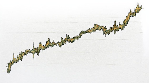 Graph showing market volatility