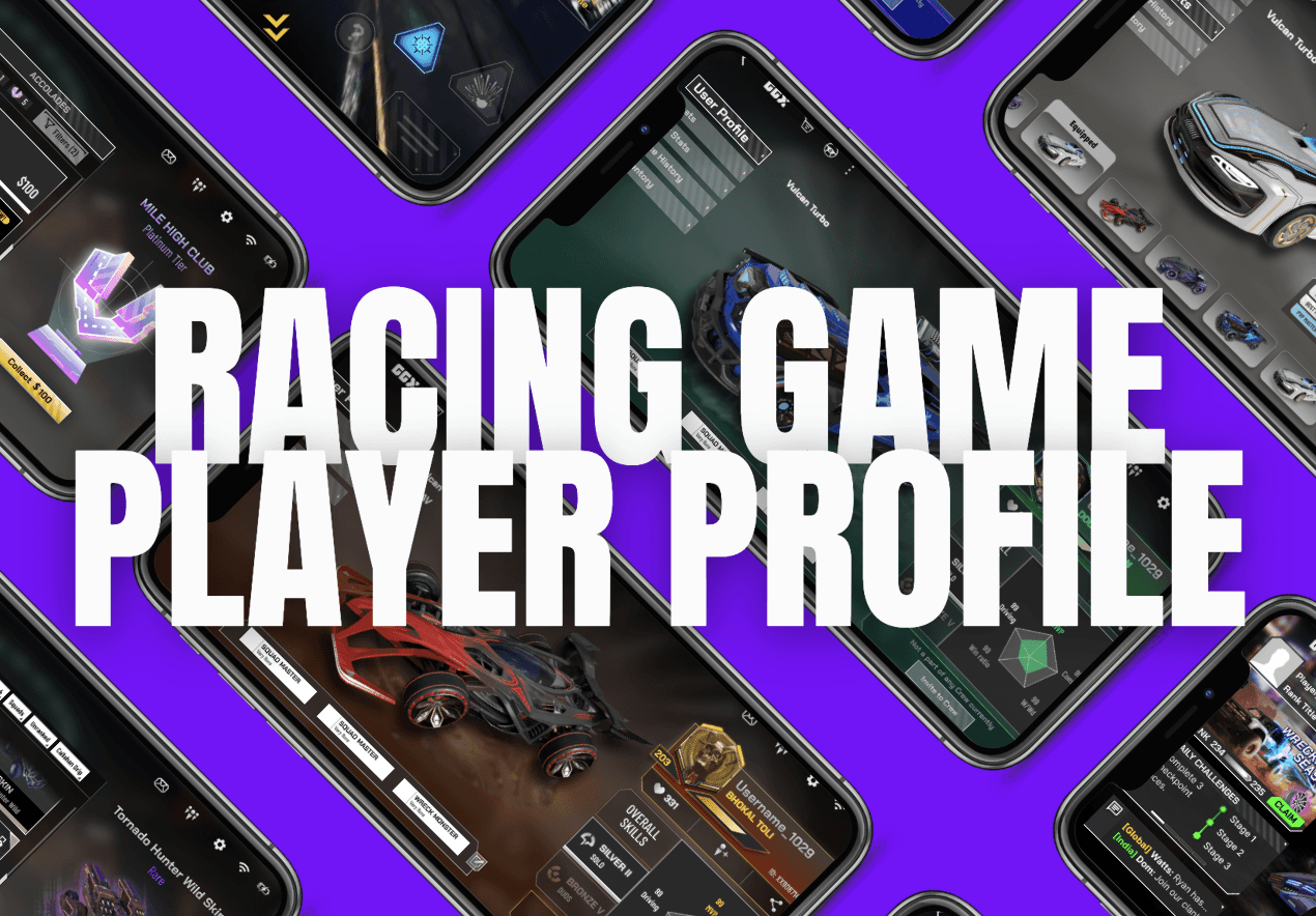 Racing Game Player Profile UI