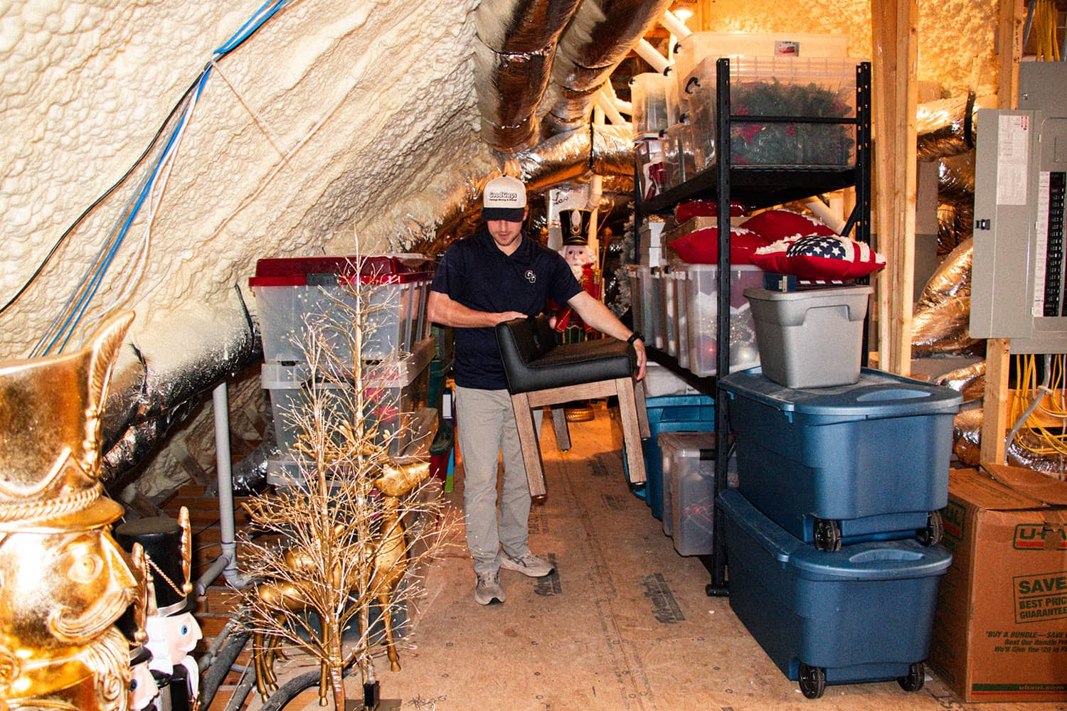 mover removing junk