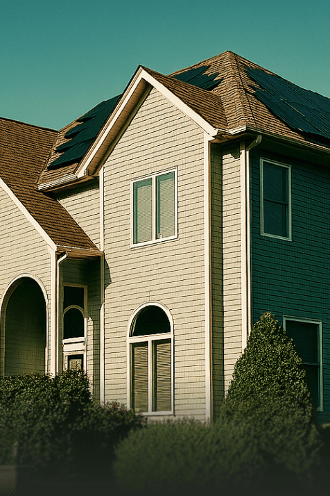 Smiling young man with short hair poses against a dark background, wearing a green button-up shirt.