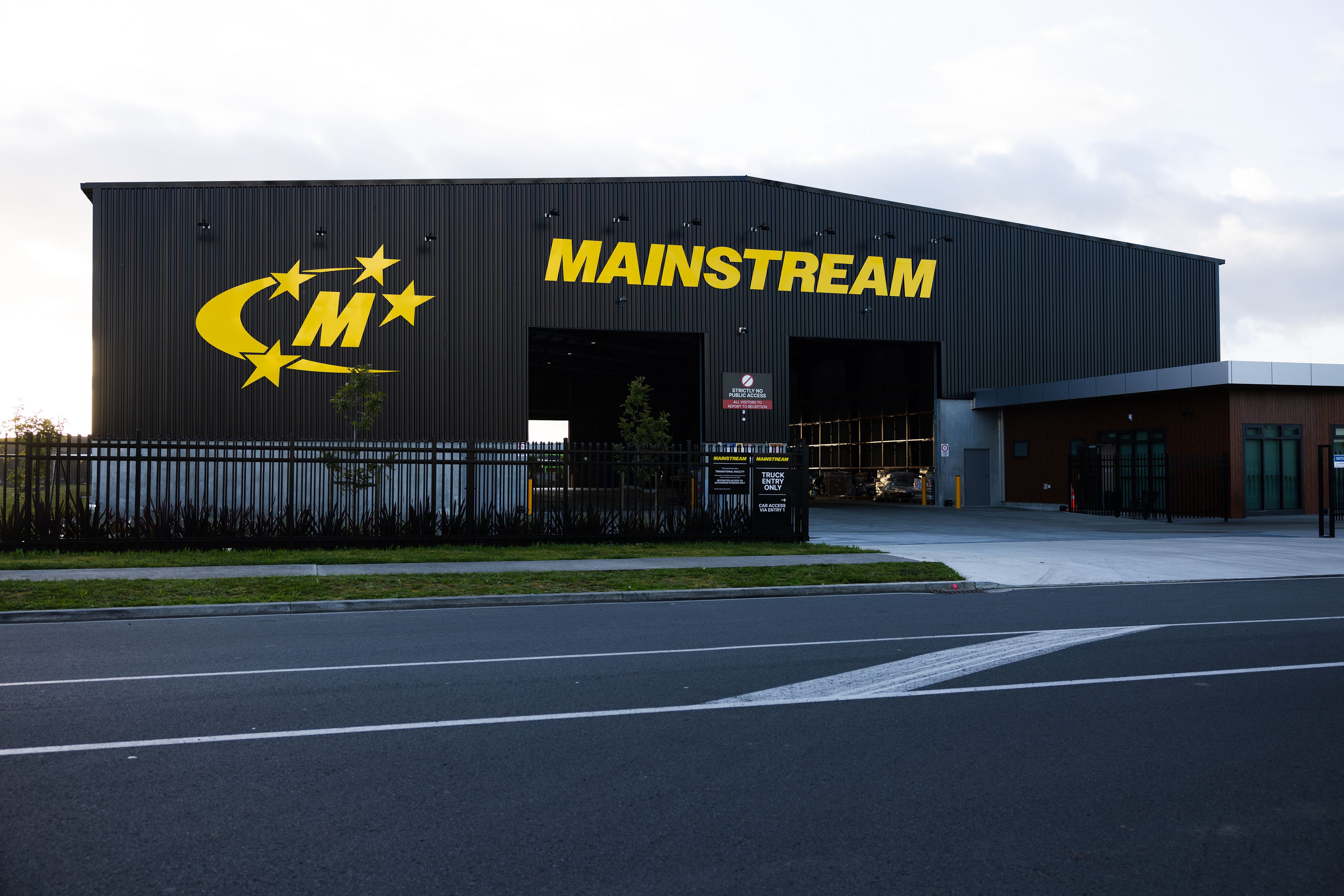 Solar panel array under daylight