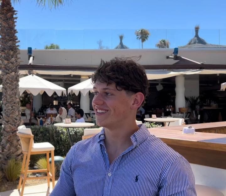 man smiling to the camera