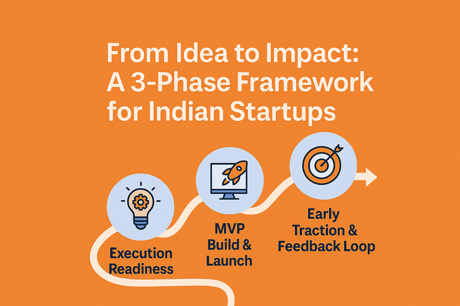 Infographic illustrating why Indian startups fail, highlighting key reasons like lack of MVP validation, poor traction strategy, and skipping user feedback, with a framework to go from idea to traction in 2025. Designed by Salaah school for startups to help aspiring founders avoid common startup pitfalls.