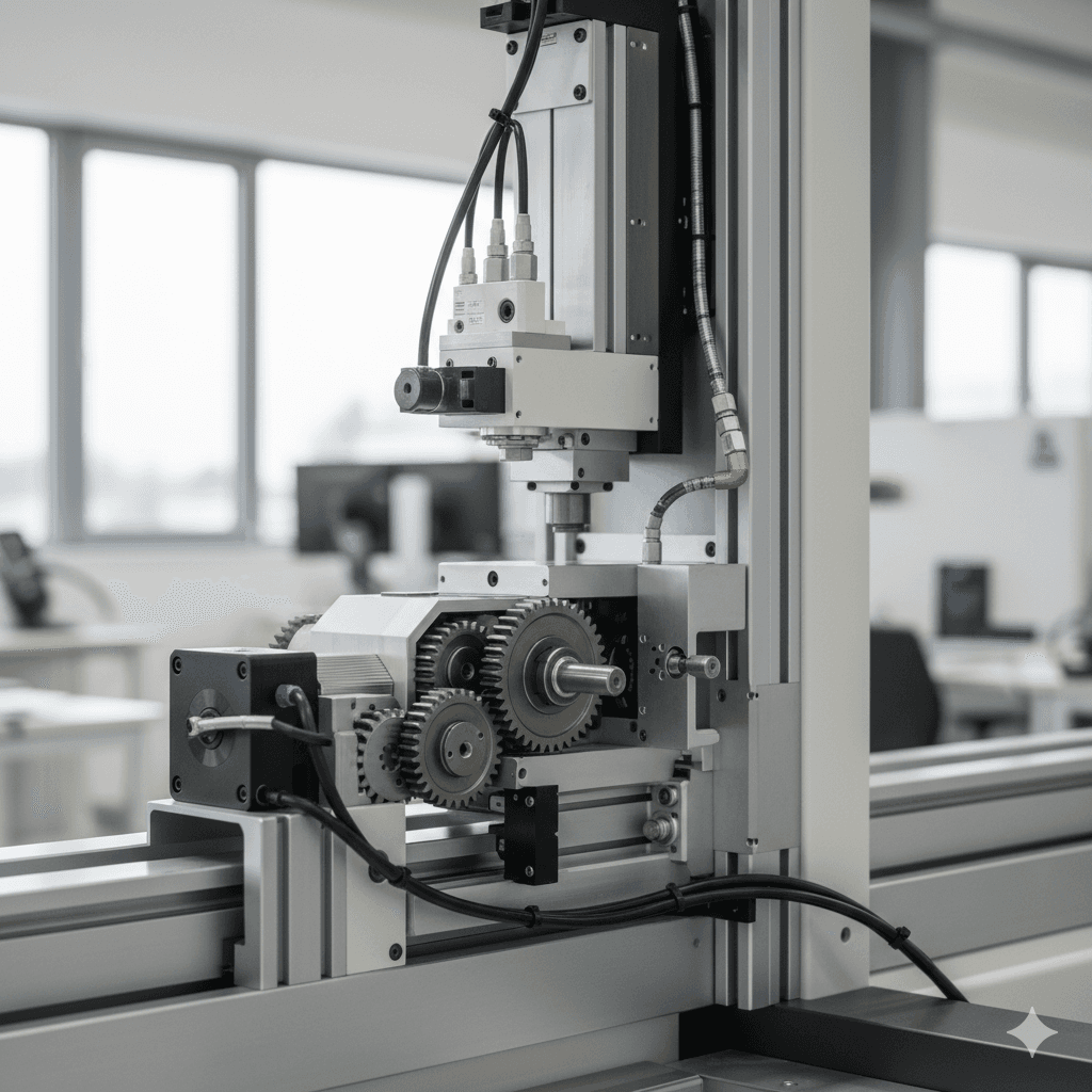 Close-up of a tree stump showing growth rings and a textured brown wood surface.