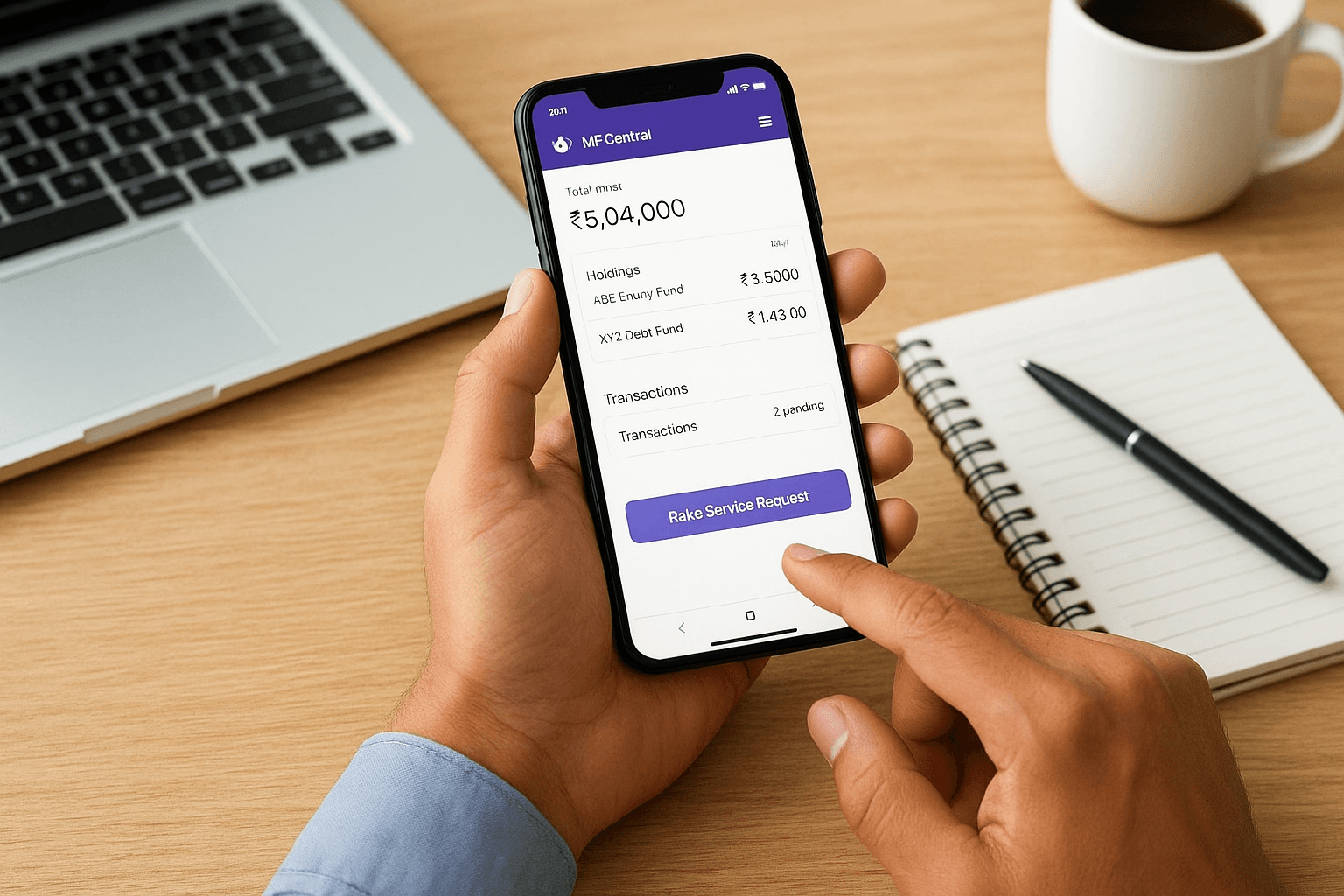 Consolidated holdings, transactions, and service requests