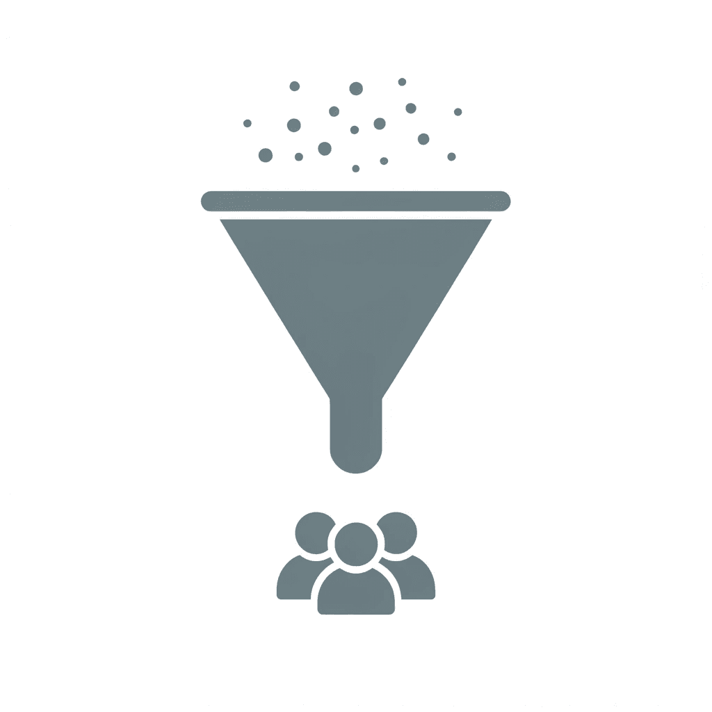 Funnel showing 15-20 swimmers entering and scholarships being distributed across multiple athletes