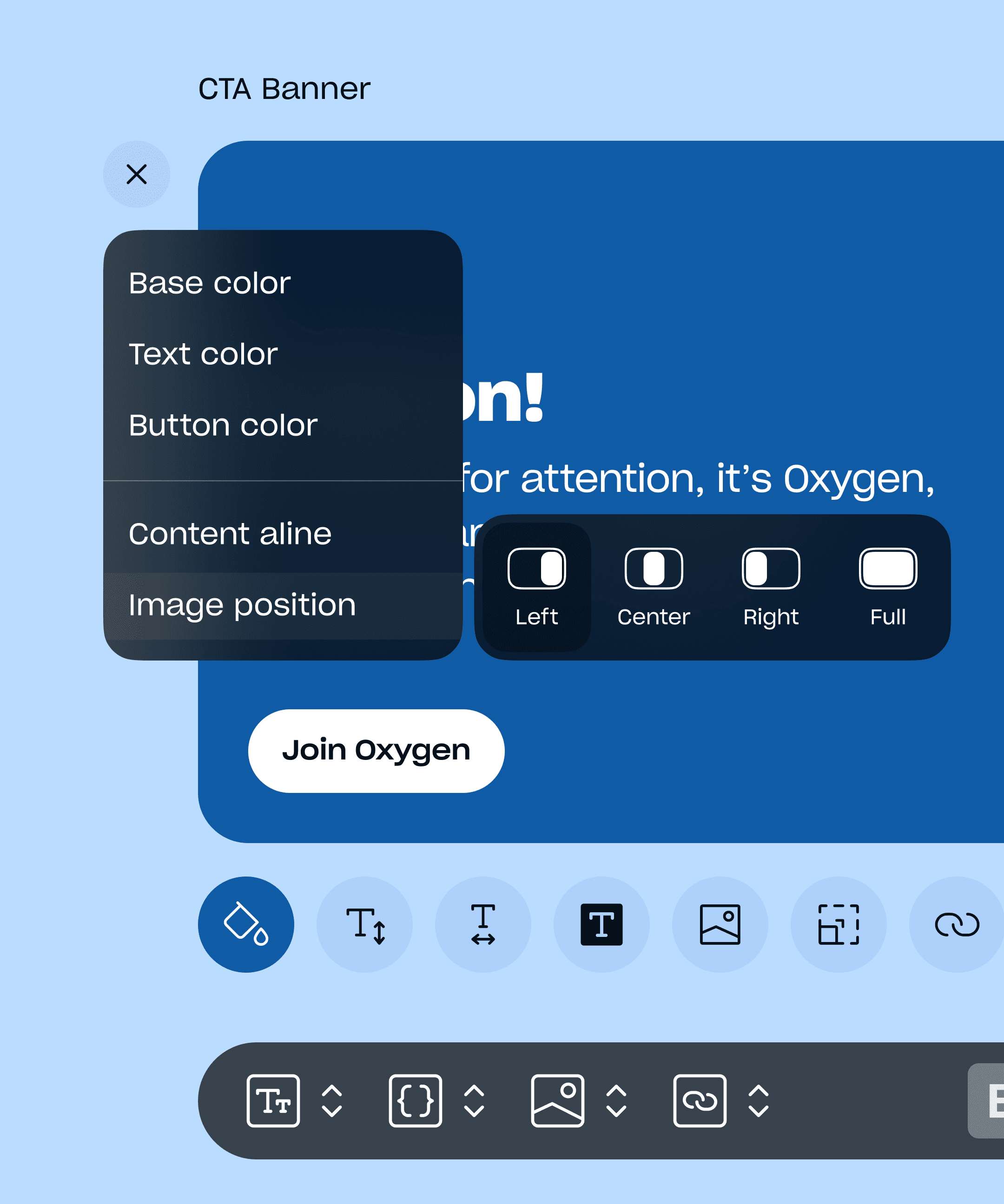 Website banners builder toold