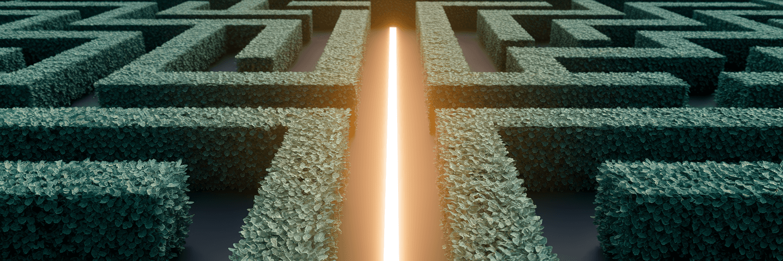 Maze with laser