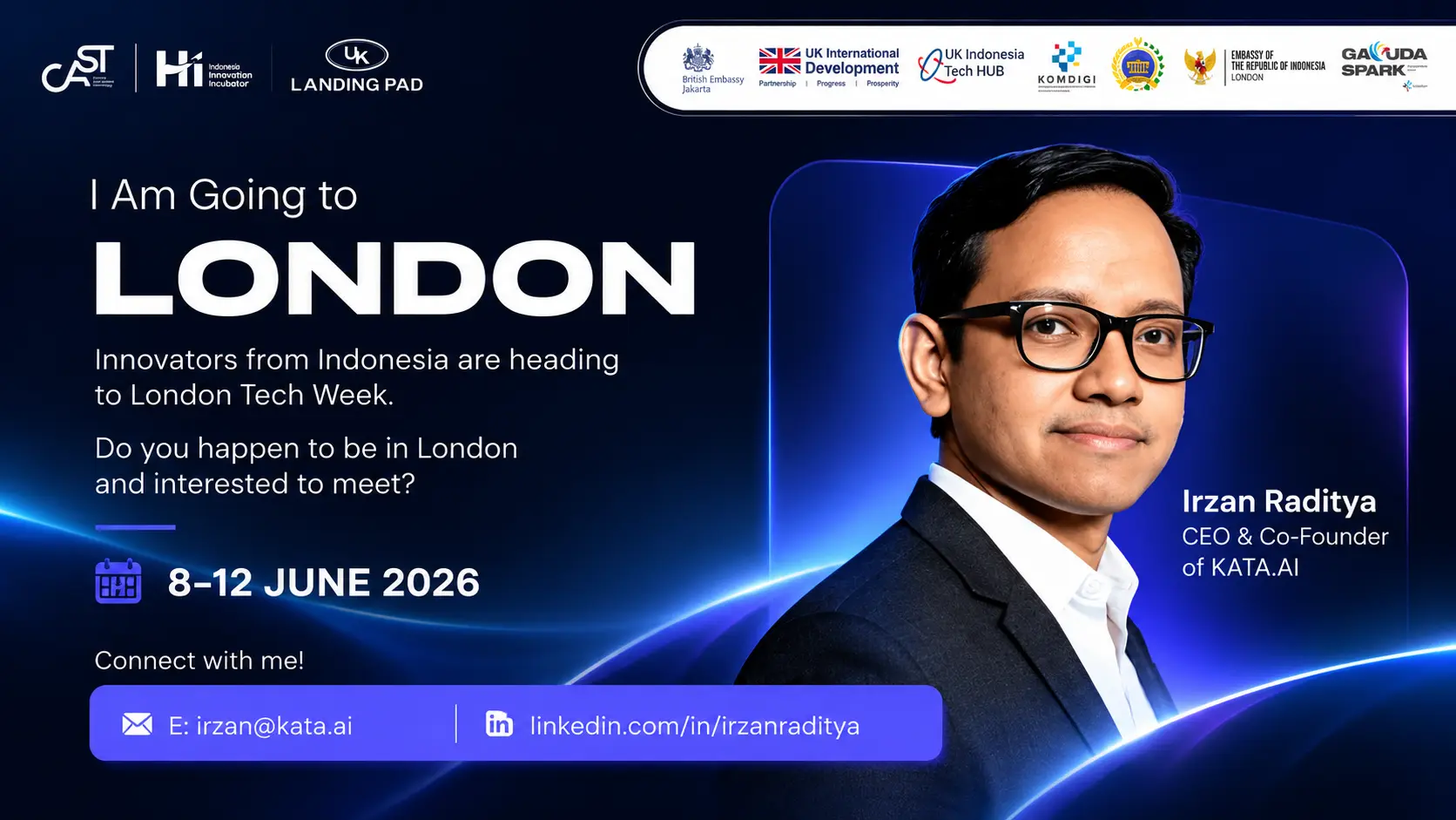 Kata.ai joins the Indonesia delegation for London Tech Week 2026