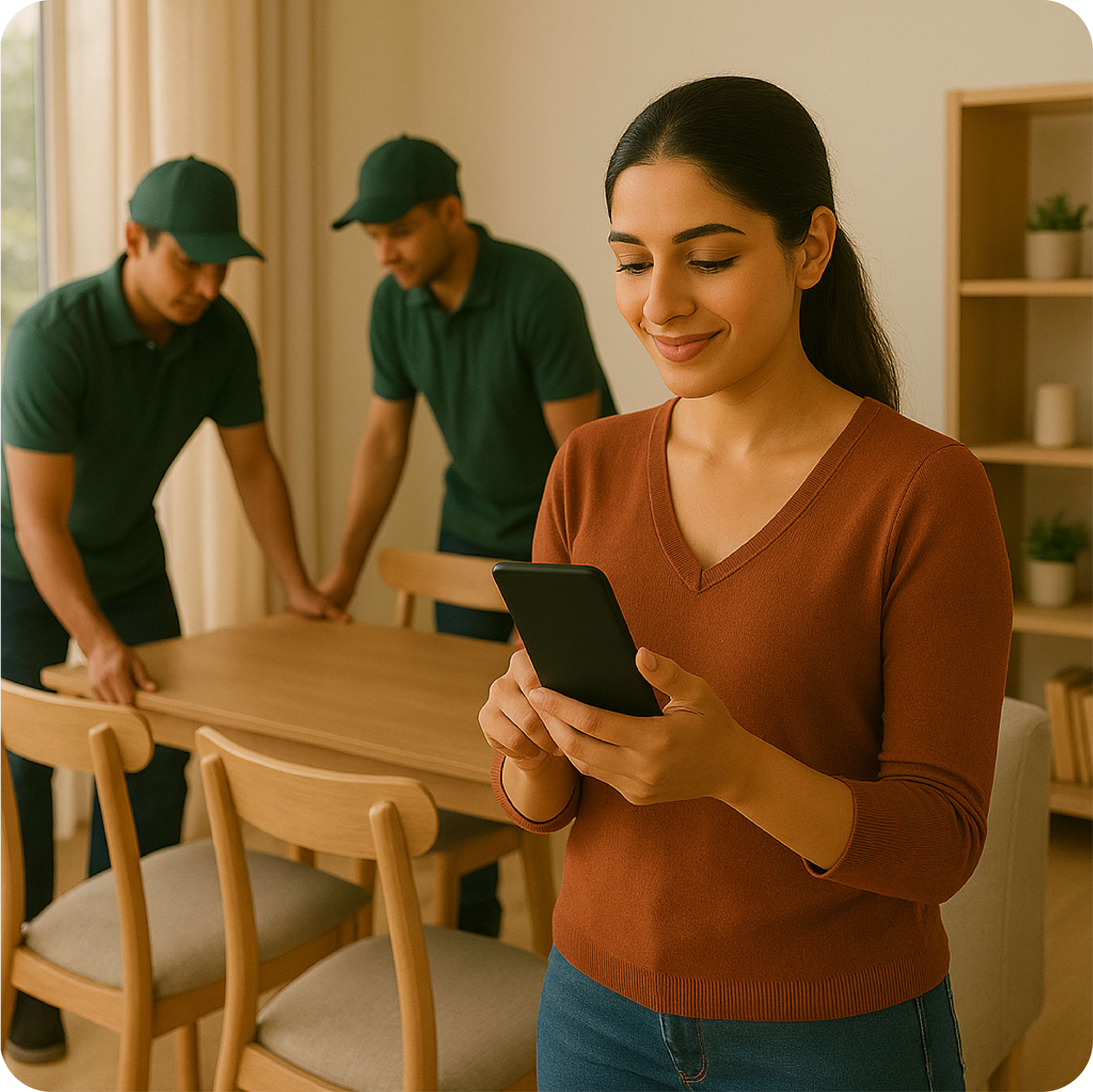Furniture customers paying with EMI