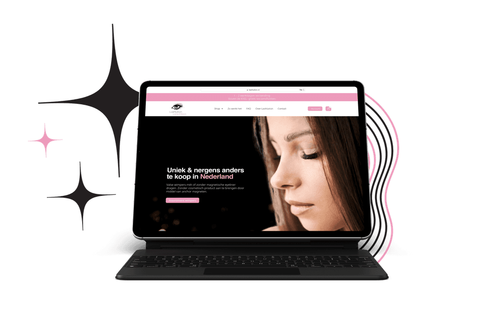 lashlution website ontwerp 